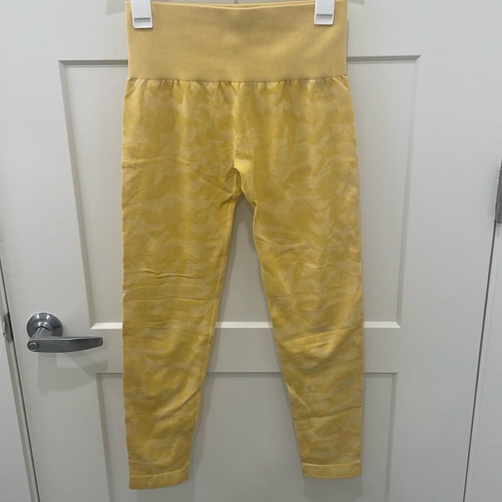 NVGTN Camo Seamless Leggings - Sunshine Yellow